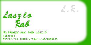 laszlo rab business card