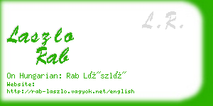 laszlo rab business card